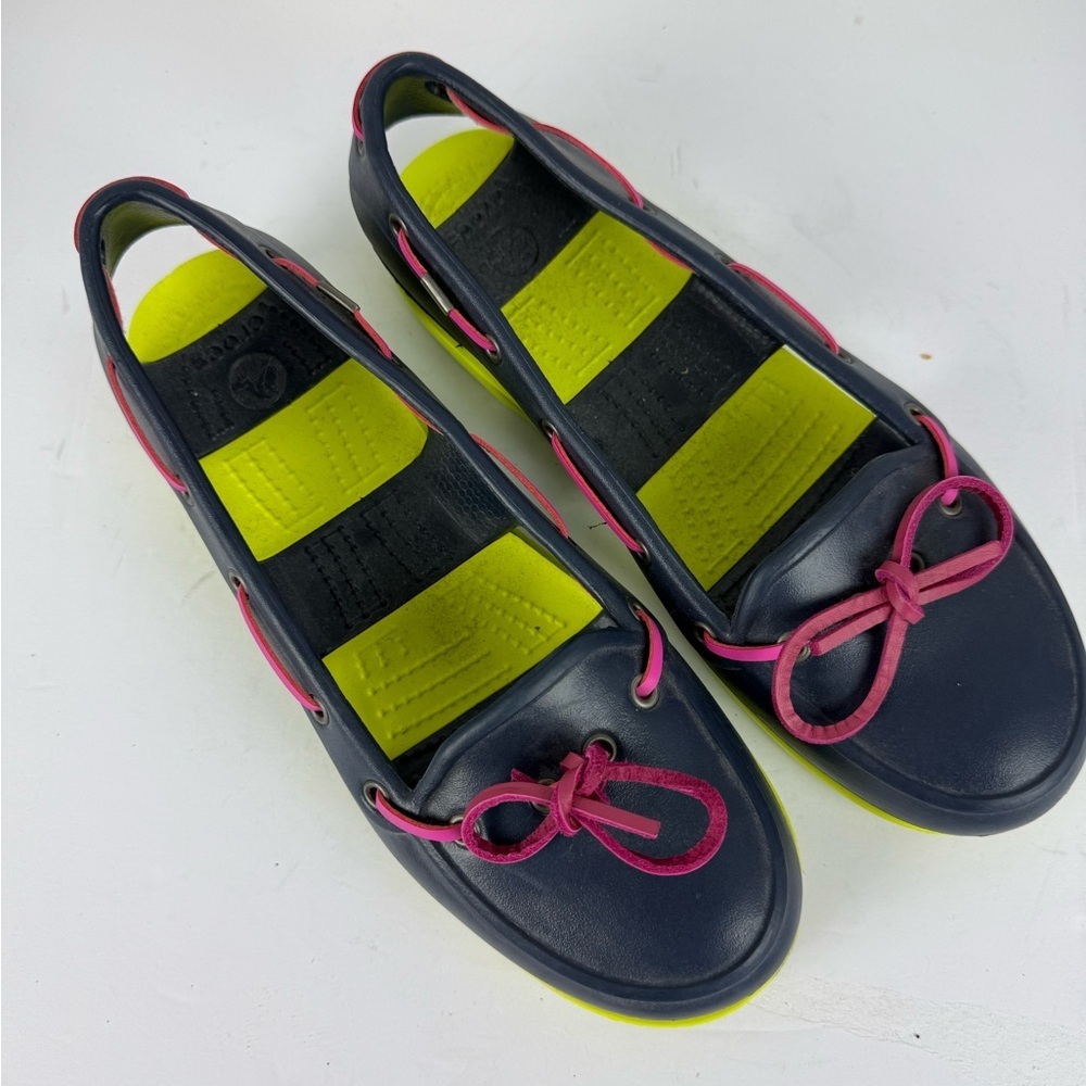 CROCS Women's Navy and Pink Shoes